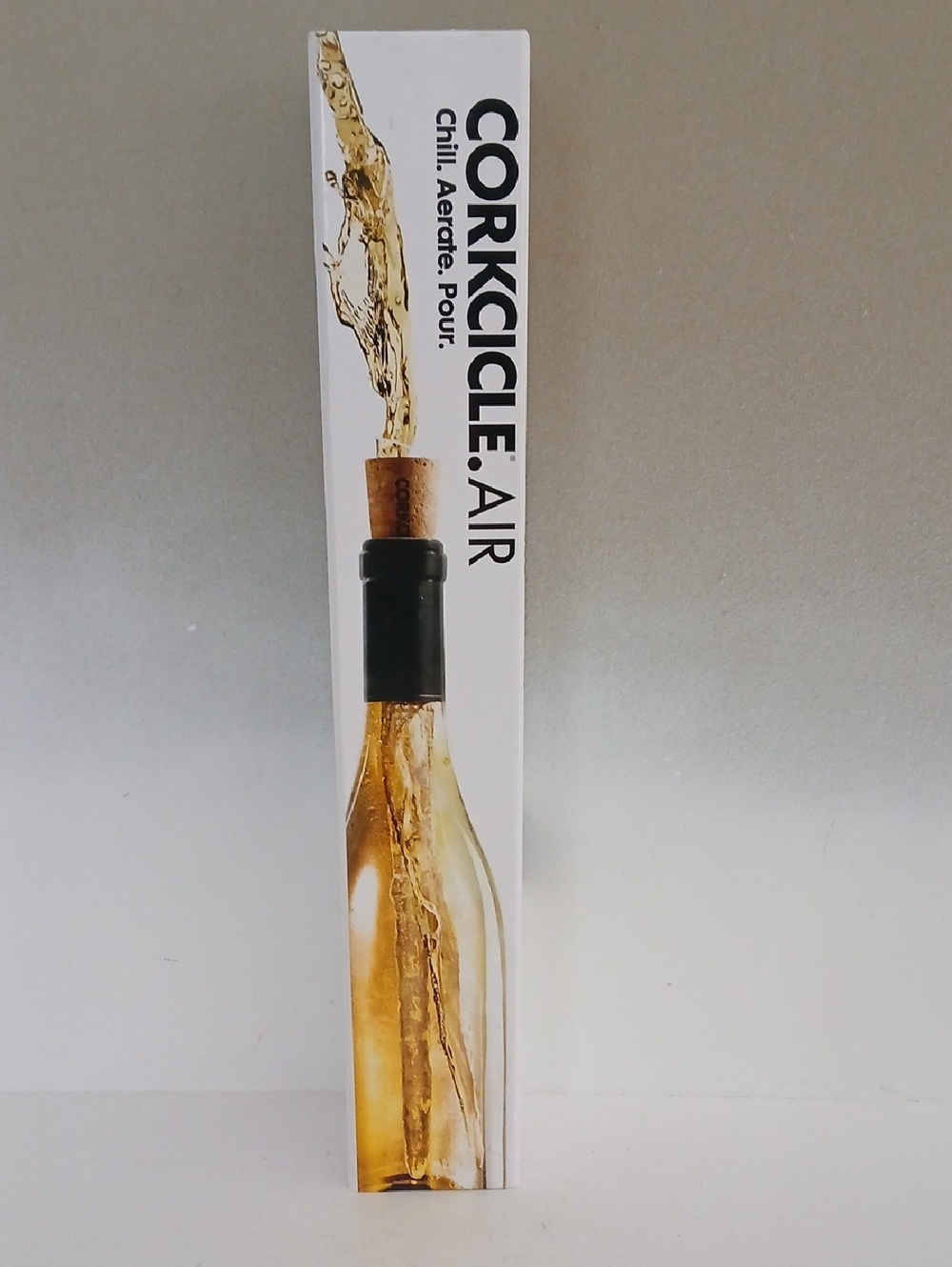 Corkcicle AIR Wine Aerator Pourer - Black Top with Cork